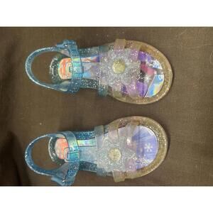 Disney Frozen Lights Toddler Sandals Blue Size 11